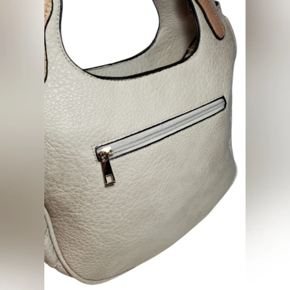 Structured  Hobo Shoulder Bag with Mini Pouch